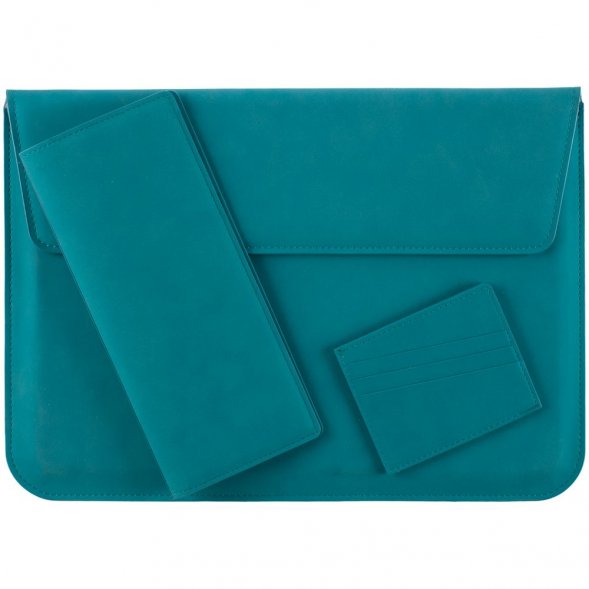 Чехол для ноутбука Nubuk, бирюзовый 