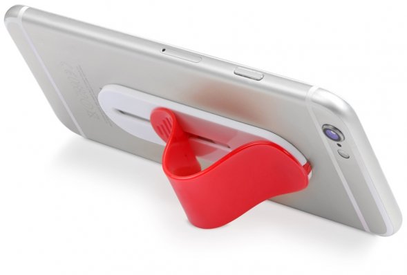 Сжимаемая подставка для смартфона, красный 
