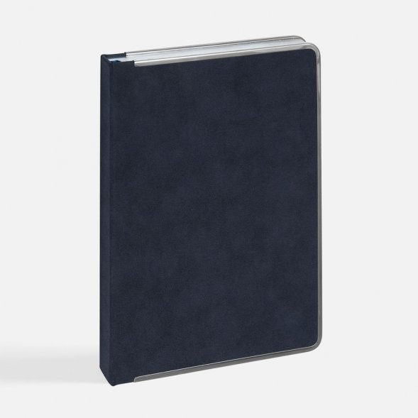 Ежедневник Metal Frame на заказ, датированный, синий 