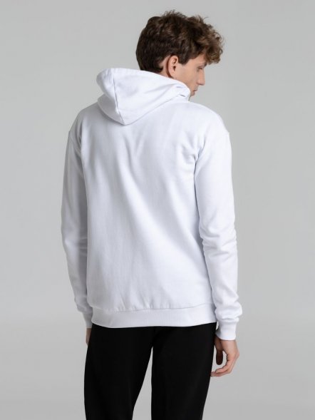 Толстовка на молнии с капюшоном Unit Siverga Heavy, белая 