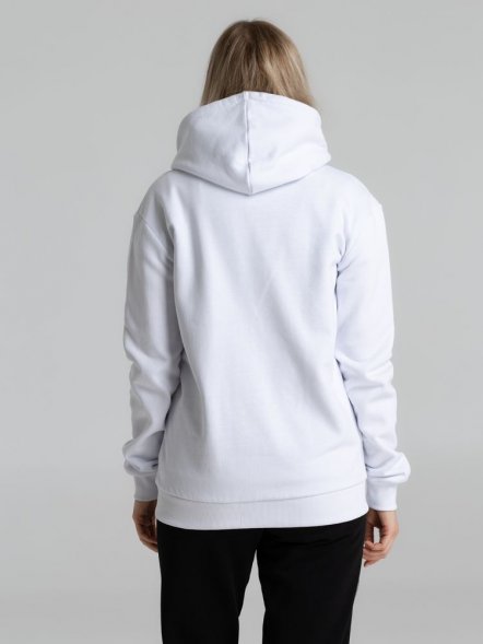 Толстовка на молнии с капюшоном Unit Siverga Heavy, белая 