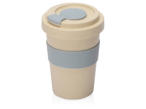 Стакан из пшеничного волокна Flava, серый 