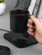 Кружка с подогревом и беспроводной зарядкой dualBase plus, черная 