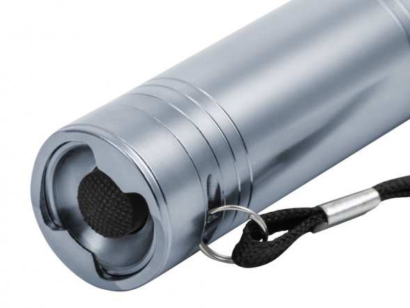 Фонарь с открывалкой Yok, серебристый 