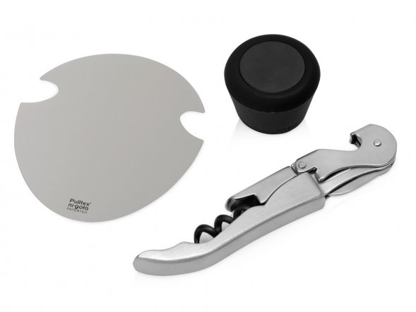 Набор аксессуаров для вина Nigota, серебристый 