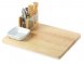 Набор Save time для сыра и вина со съемной подставкой, натуральный, серебристый 