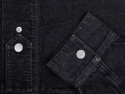 Куртка джинсовая O1, черная