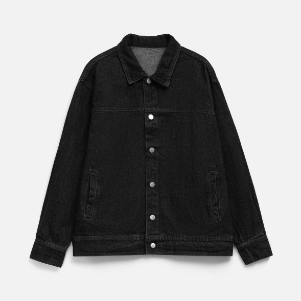 Куртка джинсовая O1, черная 