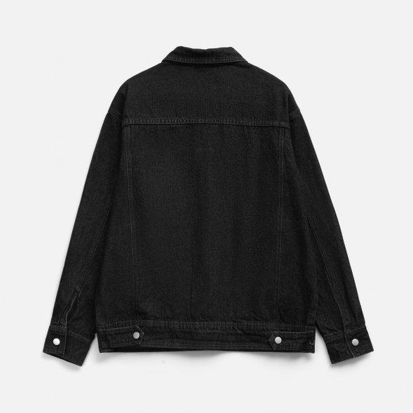 Куртка джинсовая O1, черная 