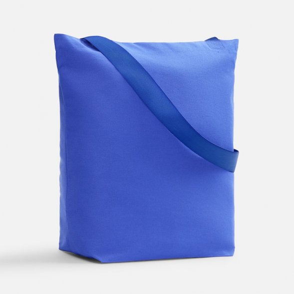 Шопер B5, синий с широкими синими ручками 