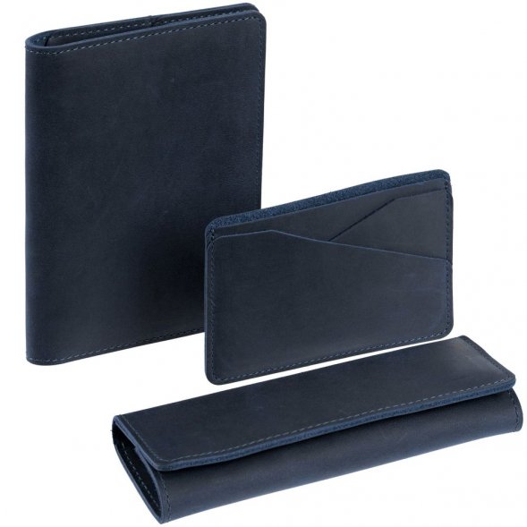 Чехол для карточек inStream, синий 