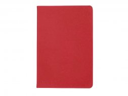 Бизнес-блокнот C2 софт-тач, твердая обложка, 128 листов, красный