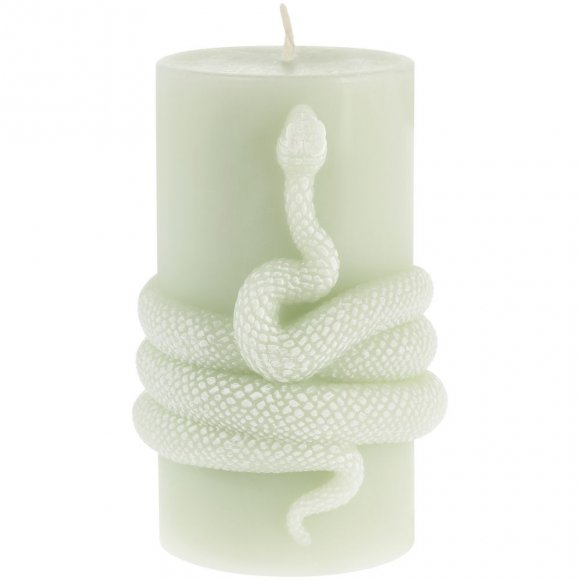 Свеча Snake Knot, зеленая 