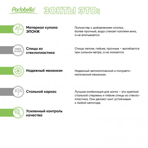 Зонт-трость Bora, черный 