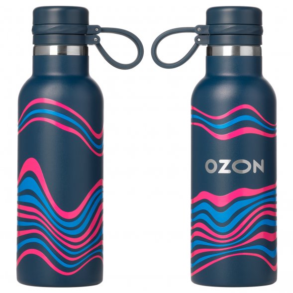 Термобутылка вакуумная герметичная Modena, синяя 