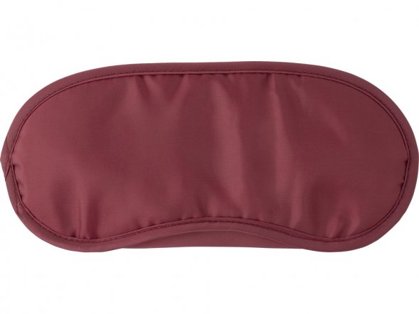 Маска для глаз Travel из нейлона (190T) с двойными резинками, бордовый 