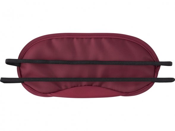 Маска для глаз Travel из нейлона (190T) с двойными резинками, бордовый 