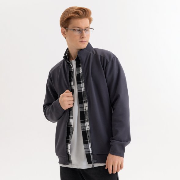 Толстовка на молнии ASTIN антрацит 