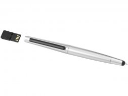 Ручка-стилус шариковая Naju с флеш-картой USB 2.0 на 4 Гб.