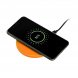Беспроводное зарядное устройство с подсветкой 15W Auris, оранжевое 