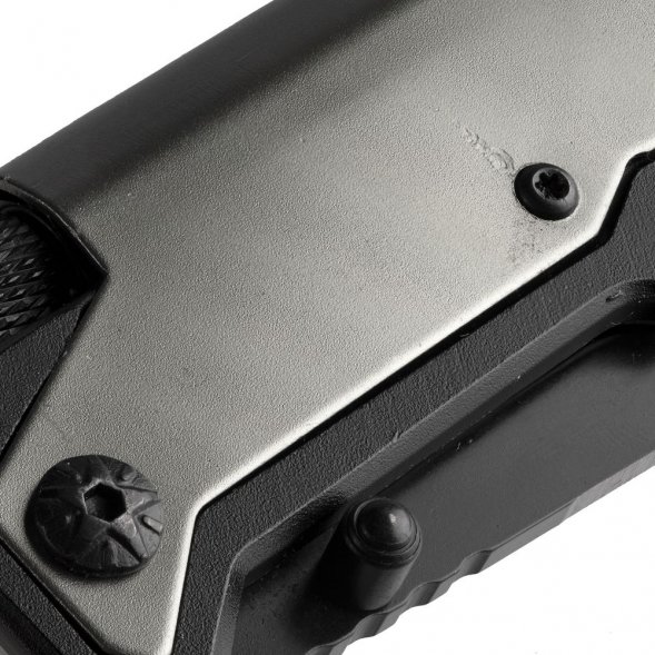 Нож складной с фонариком и огнивом Ster, серый 