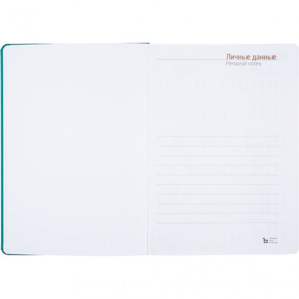 Ежедневник Basis, датированный, бирюзовый 