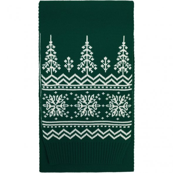Шарф Elnik, зеленый с молочно-белым 