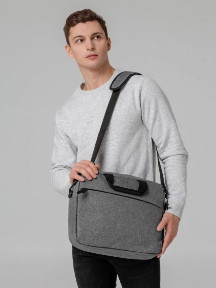 Сумка для ноутбука The First, синяя 