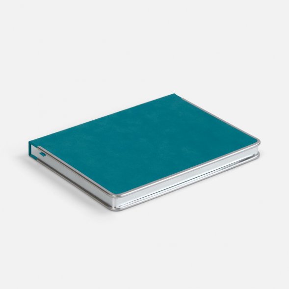 Ежедневник Metal Frame на заказ, датированный, бирюзовый 