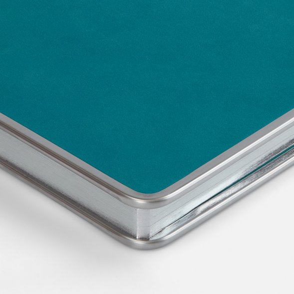 Ежедневник Metal Frame на заказ, датированный, бирюзовый 