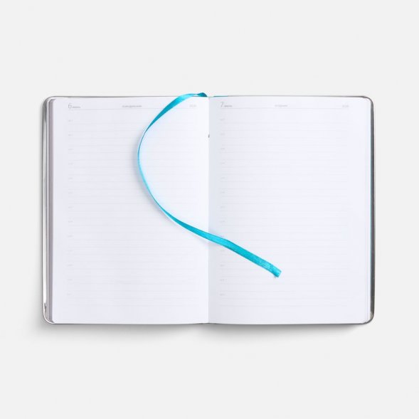 Ежедневник Metal Frame на заказ, датированный, бирюзовый 