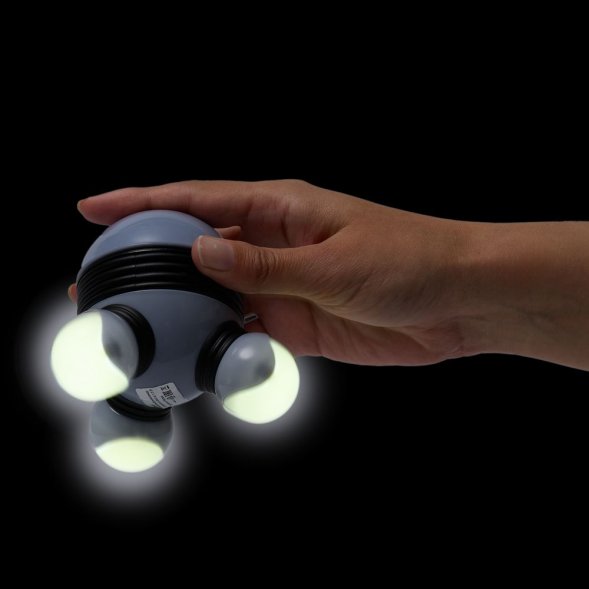 Ручной вибромассажер Spacy, серый с черным 