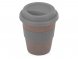 Стакан с силиконовой крышкой Cafe, серый 