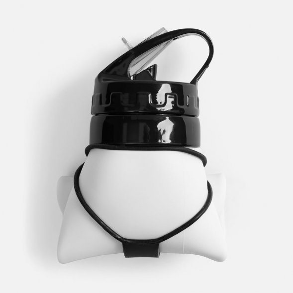 Складная бутылка для воды Langfossen, белая 