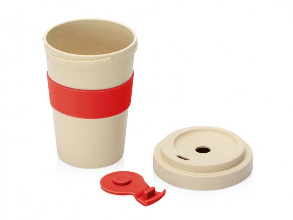 Стакан из пшеничного волокна Flava, красный 