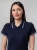 Рубашка поло женская Virma Stripes Lady, темно-синяя 