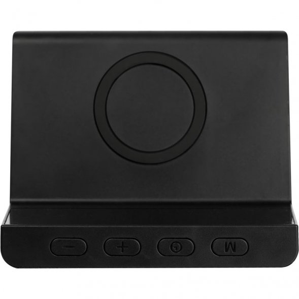Станция беспроводной зарядки с часами Electron, ver. 2, черная 