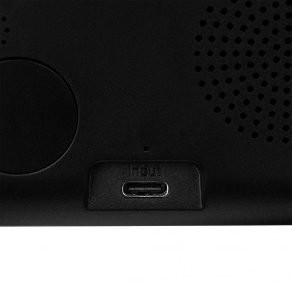 Станция беспроводной зарядки с часами Electron, ver. 2, черная 