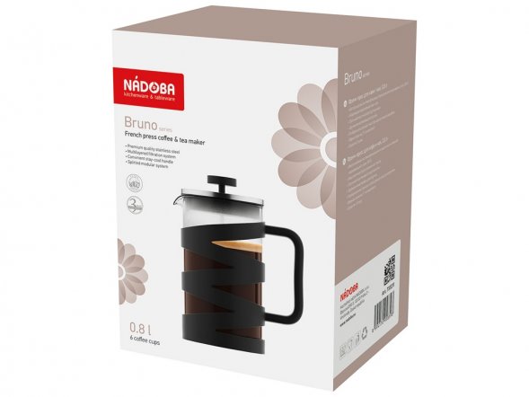 Френч-пресс 0,8 л, NADOBA, серия BRUNO 