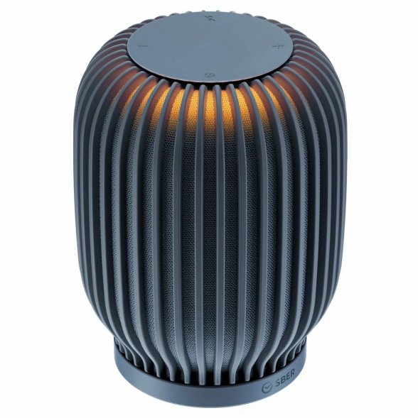 Умная колонка SberBoom, лунный серый 