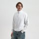 Толстовка на молнии унисекс FLOW, белая, размер XS/S 
