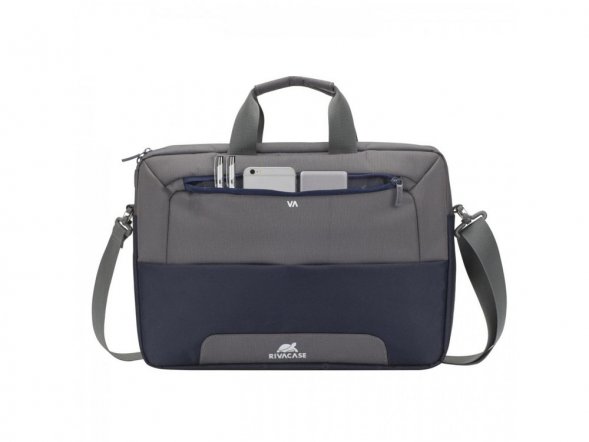Сумка для ноутбука до 15.6, Стально-синий/серый. 