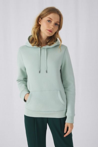 Толстовка с капюшоном женская Queen, темно-синяя 