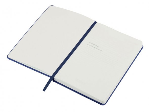 Бизнес-блокнот C2 софт-тач, твердая обложка, 128 листов, темно-синий 