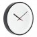 Часы настенные ChronoTop, черные под нанесение
