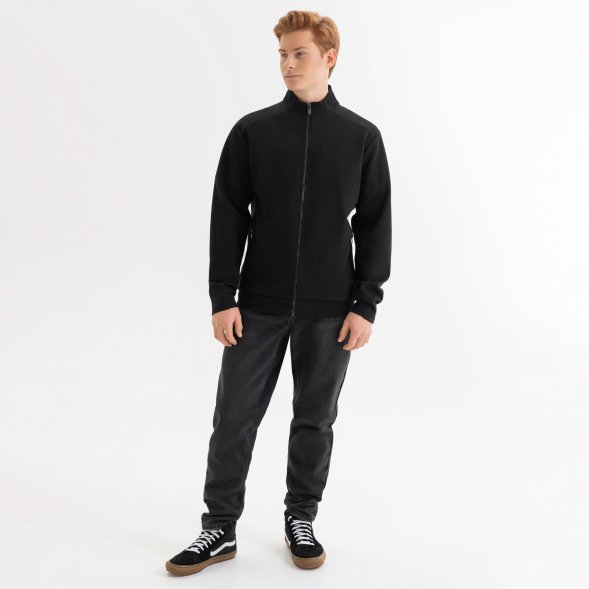 Толстовка на молнии ASTIN черная, размер XXL 