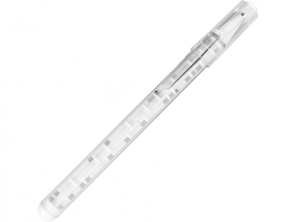 Ручка шариковая Лабиринт с головоломкой белая 