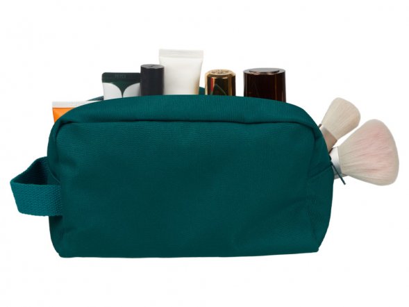 Косметичка из переработанной ткани Lia, цвет морской волны 