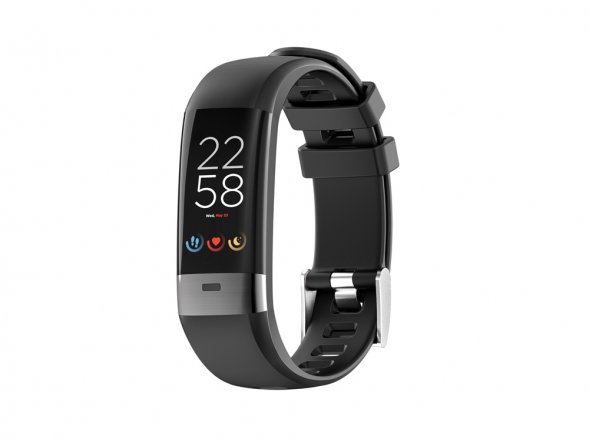 Фитнес-браслет с виртуальным тренером и измерением ЭКГ Canyon Smart Coach SB-75, IP67, черный 