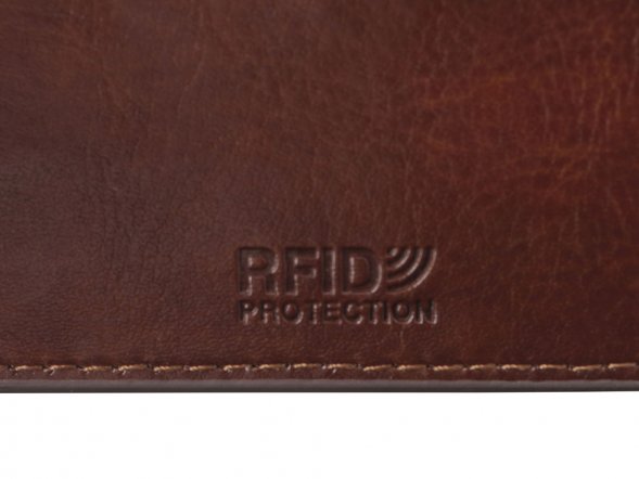 Картхолдер для 6 пластиковых карт с RFID-защитой Fabrizio, коричневый 